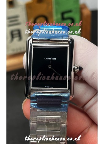 Tank Must Cartier Edition 29MM Watch Black Dial Super Clone Watch 