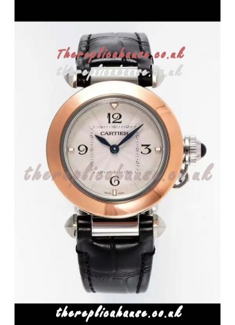 Pasha De Cartier Rose Gold Casing Watch 30MM Super Clone Watch 