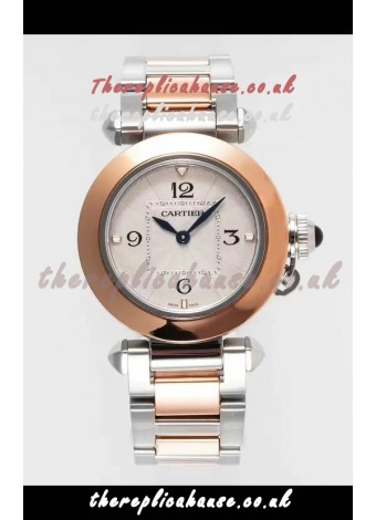Pasha De Cartier Two Tone Casing Watch 30MM Super Clone Watch 