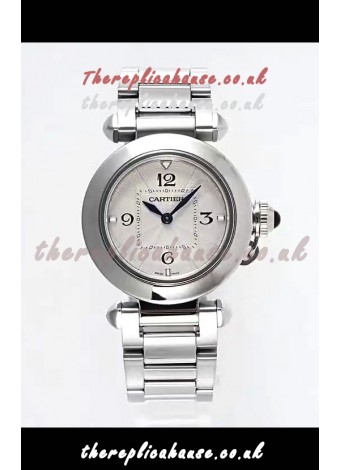 Pasha De Cartier Steel Casing Watch 30MM Super Clone Watch 