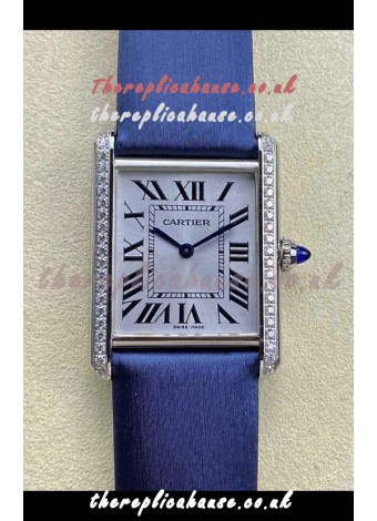 Cartier Tank Louis 25MM Swiss Quartz Movement Blue Strap 
