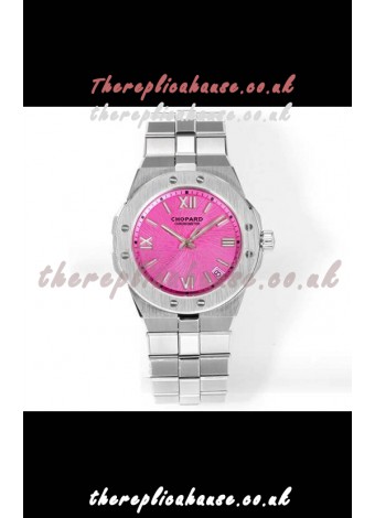 Chopard Alpine Eagle Stainless Steel Pink Dial Super Clone Replica Watch