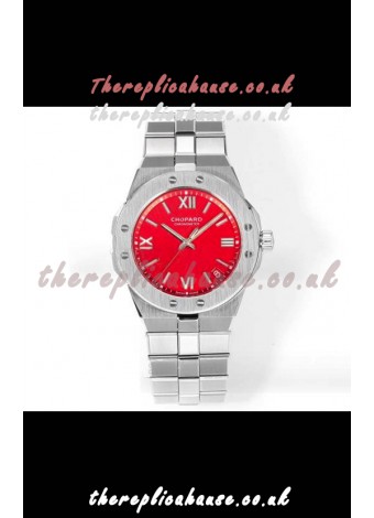 Chopard Alpine Eagle Stainless Steel Red Dial Super Clone Replica Watch