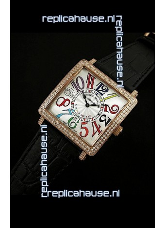 Franck Muller Master Square Swiss Replica Watch in White Dial