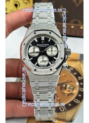 Audemars Piguet Royal Oak Chronograph 26239OR Frosted Black Dial Super Clone Watch 