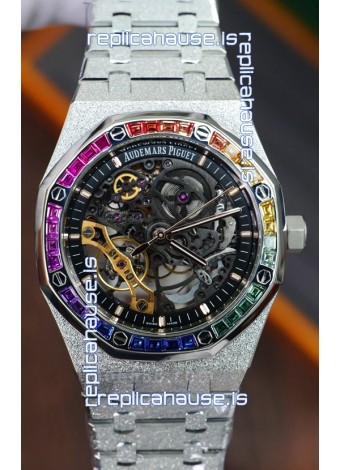 Audemars Piguet Royal Oak Double Balance Wheel Openworked FROSTED Edition 1:1 Superclone Replica Watch