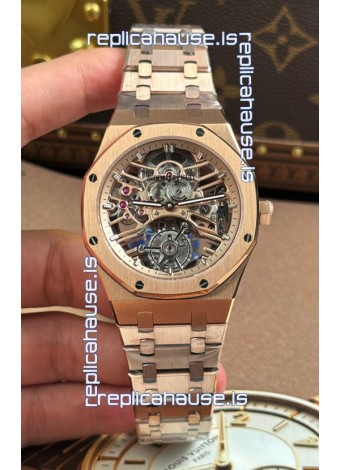 Audemars Piguet Royal Oak Super Clone Tourbillon 26735 Rose Gold Watch 