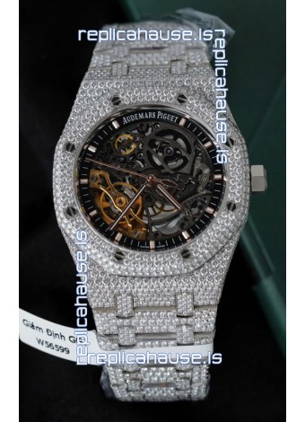 Audemars Piguet Royal Oak Super Clone Openworked ICED-OUT Edition Watch 