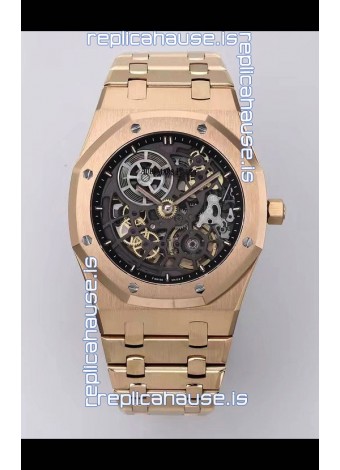 Audemars Piguet Super Clone Royal Oak Jumbo Extra-Thin Rose Gold Casing Watch 
