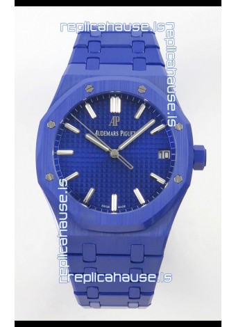 Audemars Piguet Royal Oak Super Clone 15500 Blue Ceramic Casing Watch 