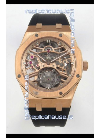 Audemars Piguet Royal Oak Super Clone Tourbillon 26735 Rose Gold Watch 