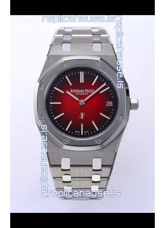 Audemars Piguet Super Clone Royal Oak Extra Thin Watch in Red Dial