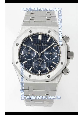 Audemars Piguet Super Clone Royal Oak Chronograph 26240 - 904L Steel in Blue Dial 41MM