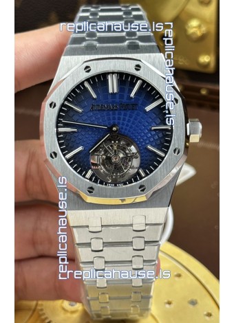 Audemars Piguet Super Clone Royal Oak Flying Tourbillon 41mm Blue Dial Watch 