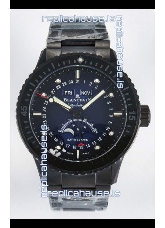 Blancpain Bathyscaphe Ceramic Casing Superclone Watch in Blue Dial 