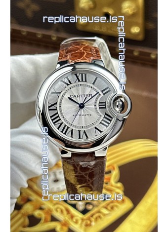 Ballon De Cartier Swiss Automatic 1:1 Mirror Quality 33MM in White Dial 