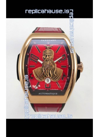 Franck Muller Vanguard Skenderbeu Rose Gold Swiss Replica Watch 