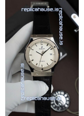 Hublot Super Clone Classic Fusion Titanium White Dial 42MM Watch