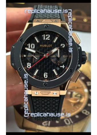 Hublot Big Bang Super Clone 20th Anniversary Titanium Rose Gold Casing Replica Watch 