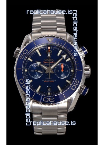 Omega Super Clone Planet Ocean 600M Chronograph 904L Steel Replica Watch 