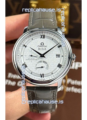 Omega De Ville Prestige Super Clone Power Reserve 904L Steel Replica Watch