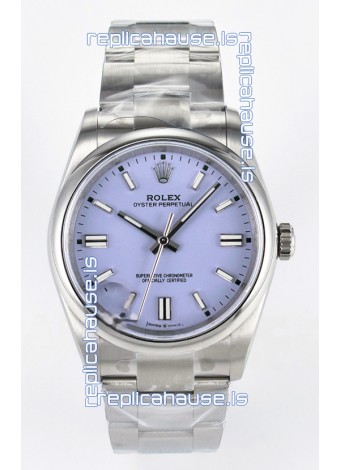 Rolex Oyster Perpetual Super Clone REF#126000 36MM Purple Dial Swiss Replica