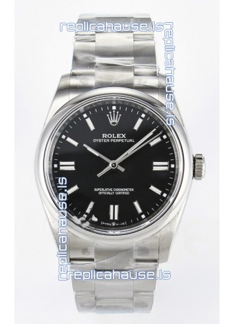 Rolex Oyster Perpetual Super Clone REF#126000 36MM Black Dial Swiss Replica