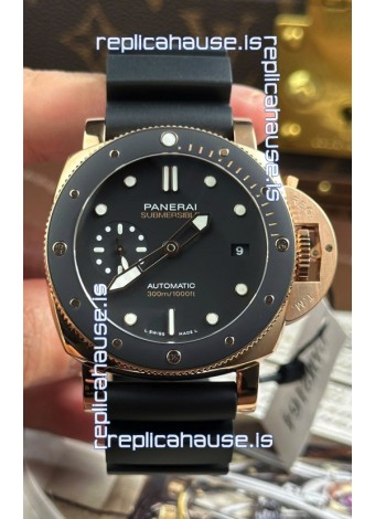 Panerai Super Clone Submersible PAM974 Rose Gold Watch 42MM