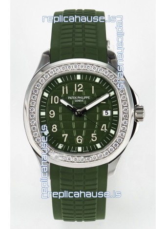 Patek Philippe Aquanaut 5267 Green Dial Swiss Quartz Movement Replica Watch 