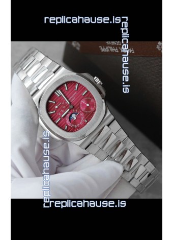Patek Philippe Nautilus 5740 Perpetual Calendar Stainless Steel Pink Dial Swiss Replica Watch