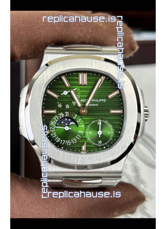 Patek Philippe Nautilus 5740 Perpetual Calendar Stainless Steel Green Dial Swiss Replica Watch