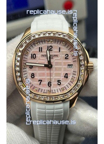 Patek Philippe Super Clone Aquanaut 5268R Rose Gold Automatic Pink Dial 38.8MM