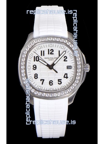 Patek Philippe Super Clone Aquanaut Stainless Steel White Dial 38.5MM Watch 