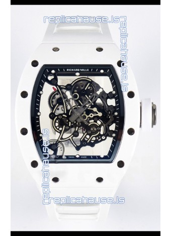 Richard Mille RM055 White Ceramic Real Vaucher Movement Super Clone Watch 