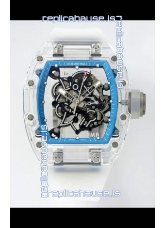 Richard Mille RM055 Transparent Sapphires Casing with Genuine Tourbillon Super Clone Watch