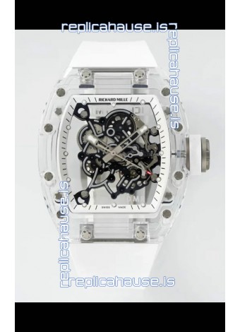 Richard Mille RM055 Transparent Sapphires Casing with Genuine Tourbillon Super Clone Watch
