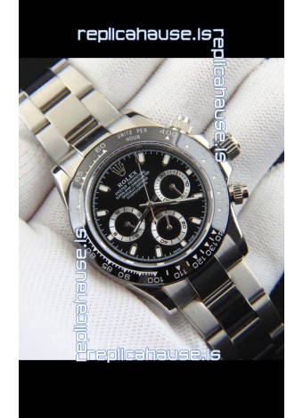 Rolex Daytona Japanese Movement Replica Watch in Black Dial - Ceramic Bezel 