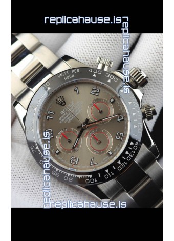 Rolex Daytona Japanese Movement Replica Watch in Grey Dial - Ceramic Bezel 