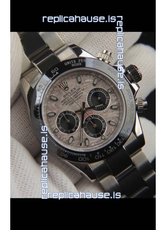 Rolex Daytona Japanese Movement Replica Watch in Meteorite Pattern Dial