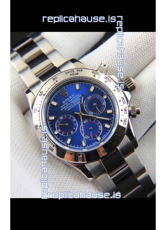 Rolex Daytona Japanese Movement Replica Watch in Blue Dial 