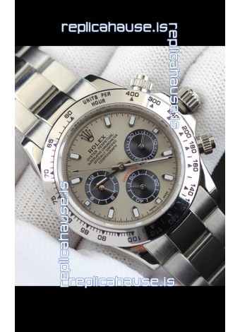 Rolex Daytona Japanese Movement Replica Watch in Grey Dial 