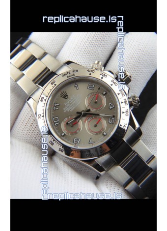 Rolex Daytona Japanese Movement Replica Watch in Grey Dial 