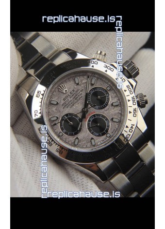 Rolex Daytona Japanese Movement Replica Watch in Meteorite Pattern Dial