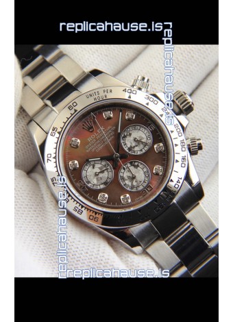 Rolex Daytona Japanese Movement Replica Watch in Mother of Pearl Dial 