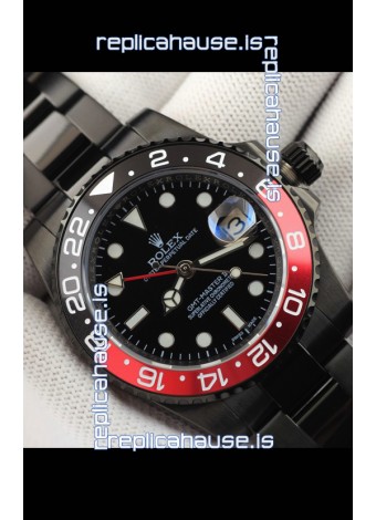 Rolex GMT Masters II Japanese Movement Replica Watch in PVD Casing 