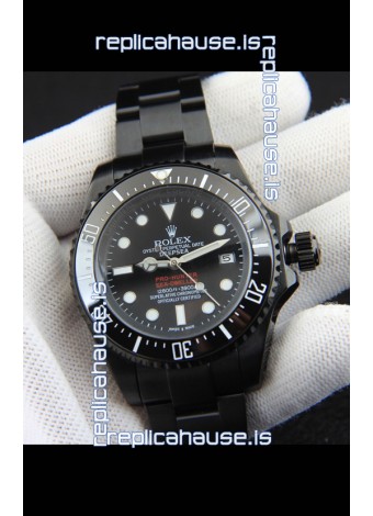 Rolex Sea Dweller Japanese Movement Replica Watch Black Dial 44MM