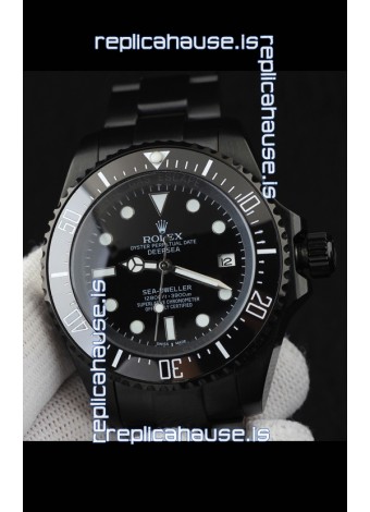 Rolex Sea Dweller Japanese Movement Replica Watch Black Dial 44MM