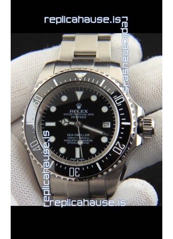 Rolex Sea Dweller Japanese Movement Replica Watch Black Dial 44MM