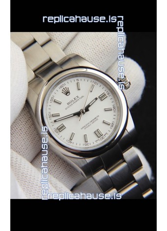 Rolex Oyster Perpetual Japanese Movement Replica Watch 36MM - White Dial