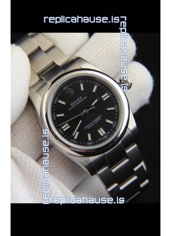 Rolex Oyster Perpetual Japanese Movement Replica Watch 36MM - Black Dial